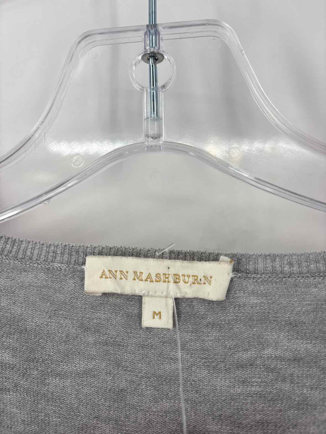 Size M ANN MASHBURN Gray Cotton Shirt