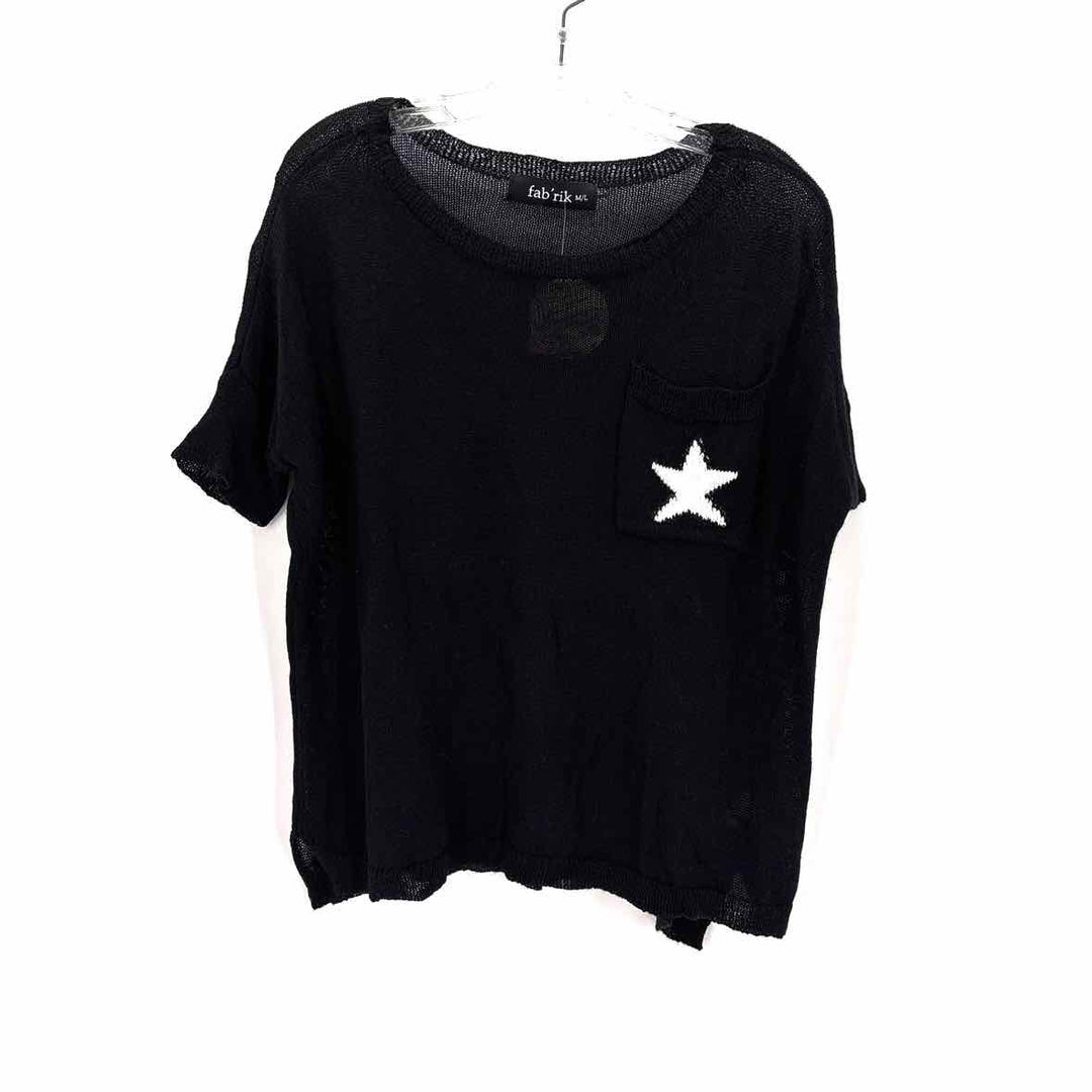 Size M/L FABRIK Black Sweater