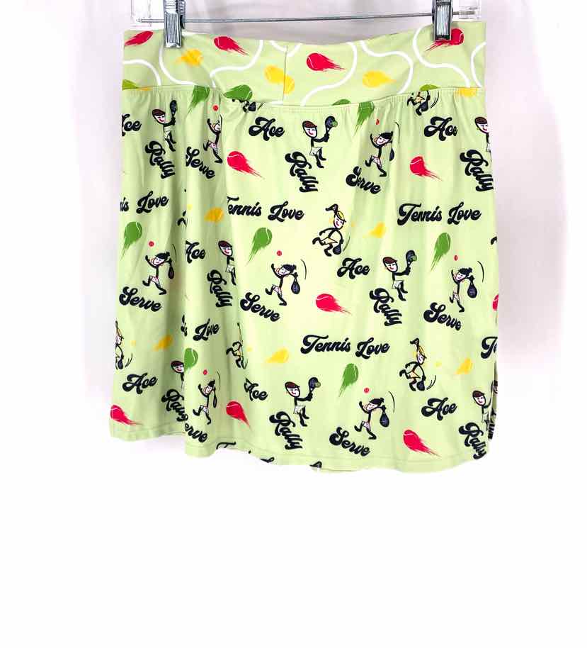 Size XL Green Print Skirt