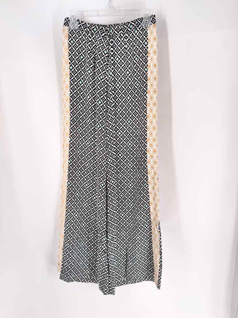 Size S ELLA MOSS Black Print Pants