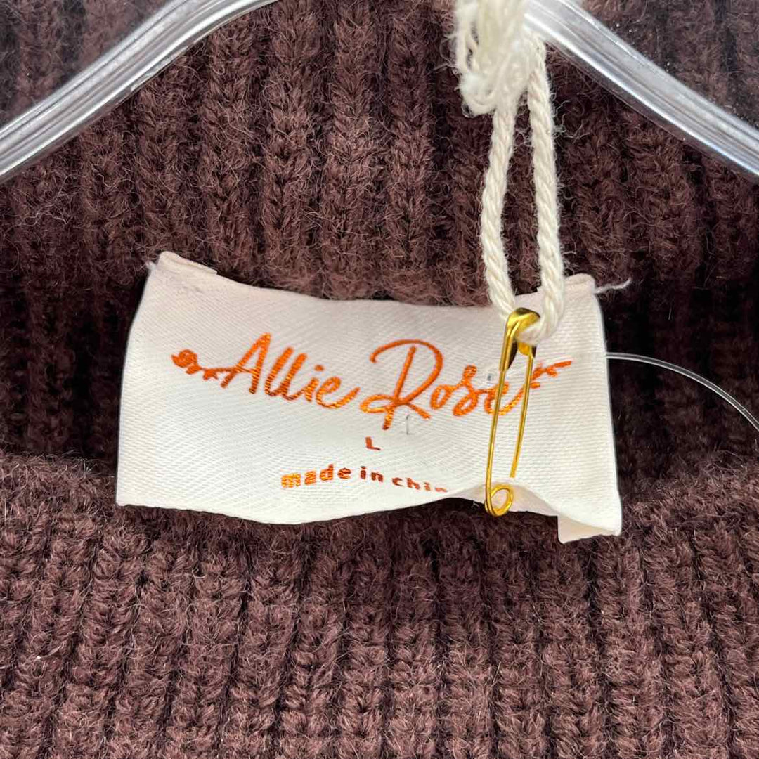 Size L Brown Knit Sweater