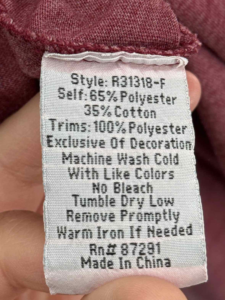 Size XL Johnny Was Burgundy Dress