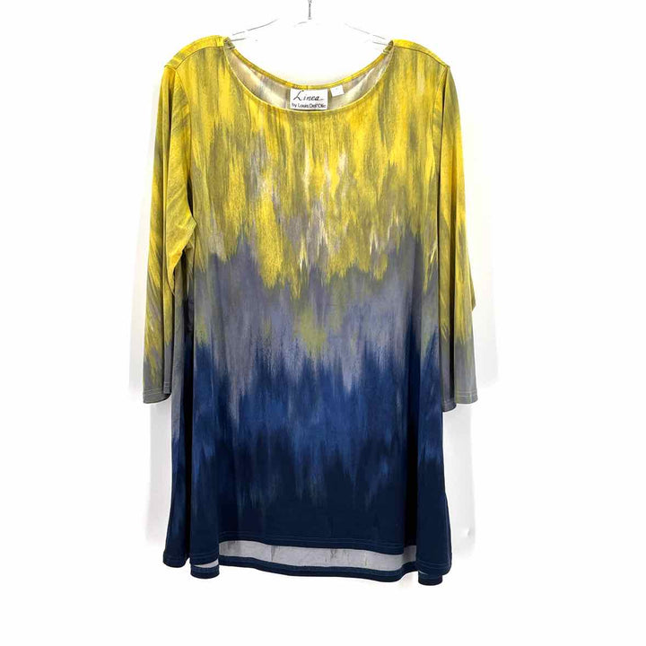 Size 1X Multi-Color Knit Shirt