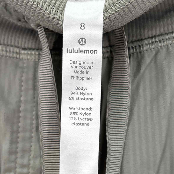 Size 8 Lululemon Olive Nylon Pants