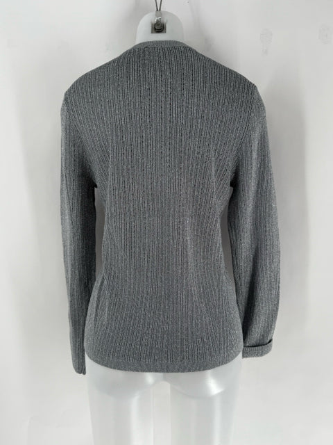 Size XL INC Silver Knit Sweater