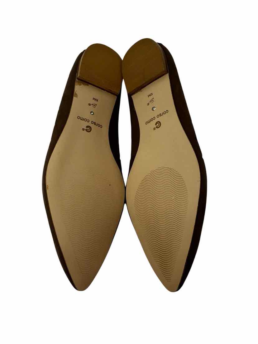 Shoe Size 10 CORSO COMO Tan Suede Flats