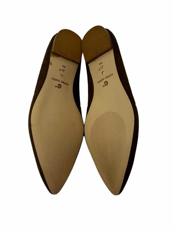 Shoe Size 10 CORSO COMO Tan Suede Flats