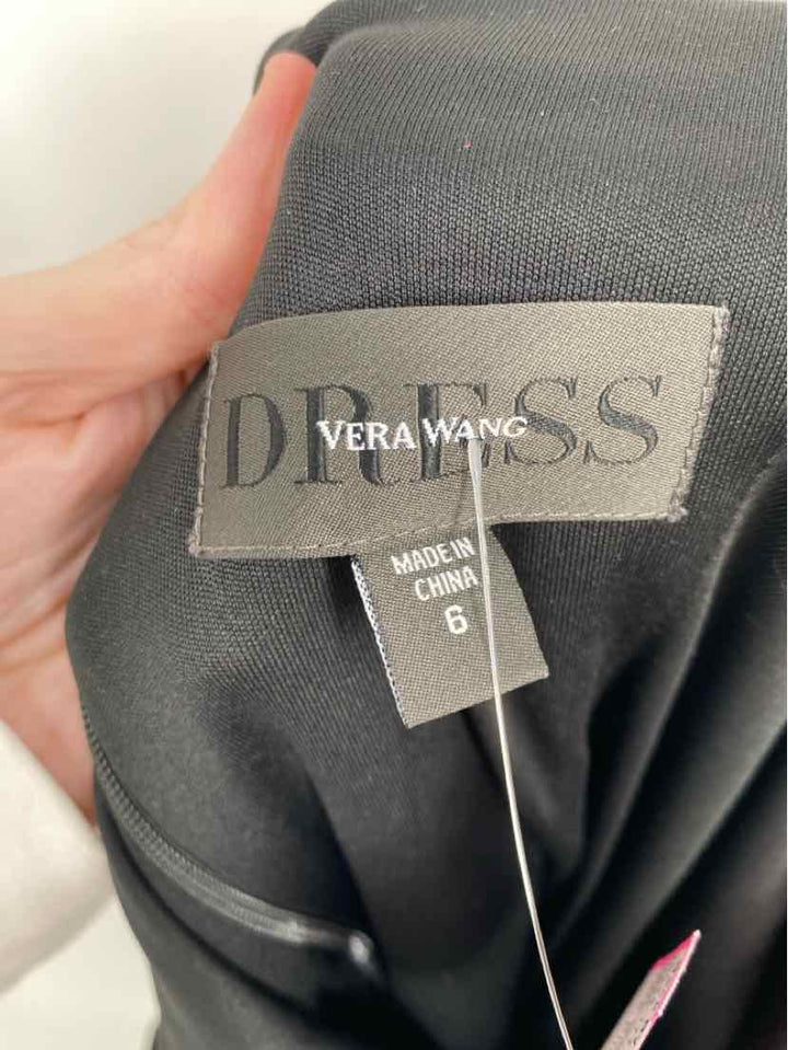 Size 6 VERA WANG Black Dress