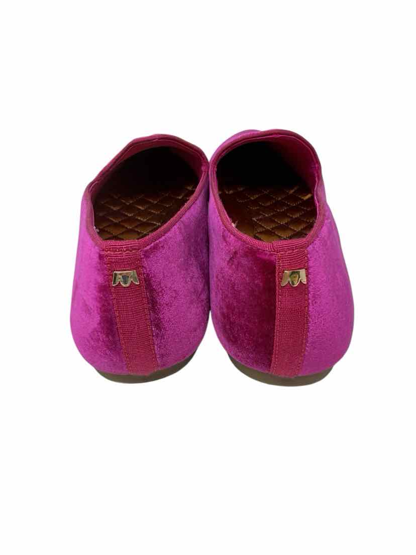 Shoe Size 9.5 BIRDIES Fuschia Velour Flats