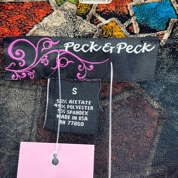 Size S PECK & PECK Multi-Color Jacket