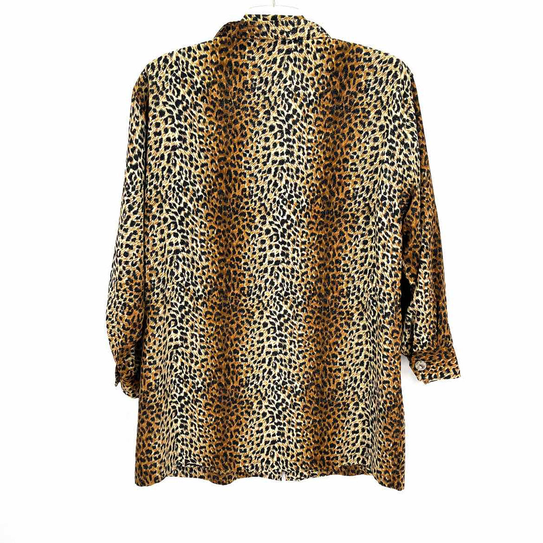 Size One Size Brown Print Jacket
