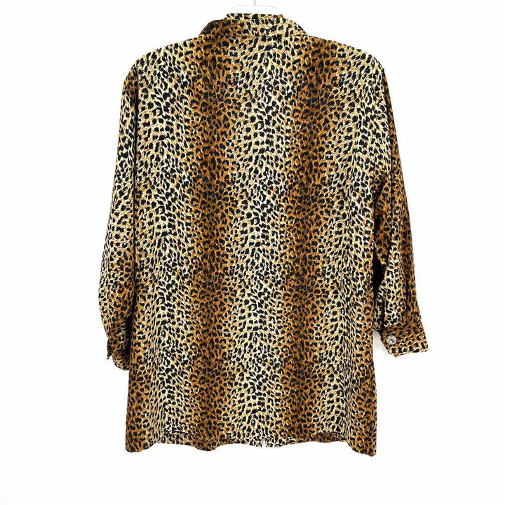 Size One Size Brown Print Jacket