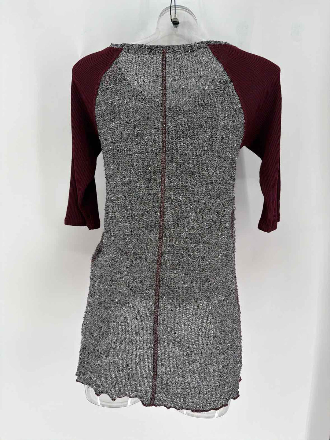 Size S Burgundy Knit Sweater