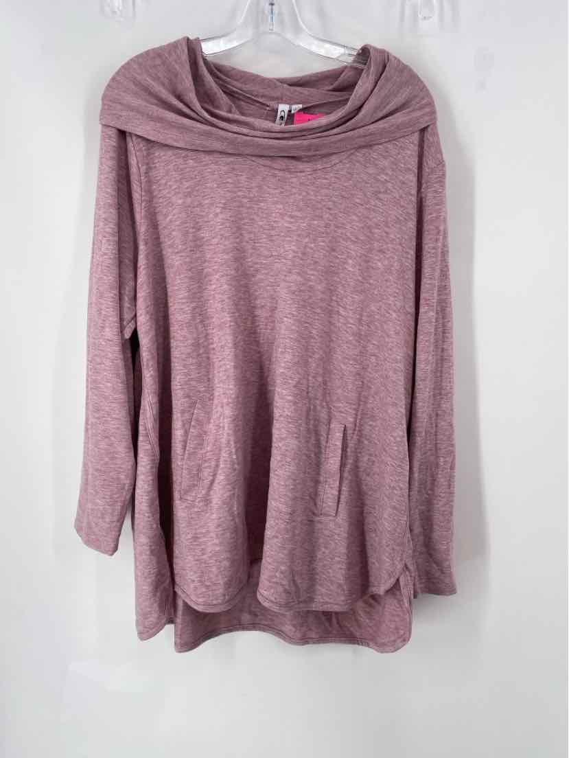 Size 2X CABLE & GAUGE Pink Sweater