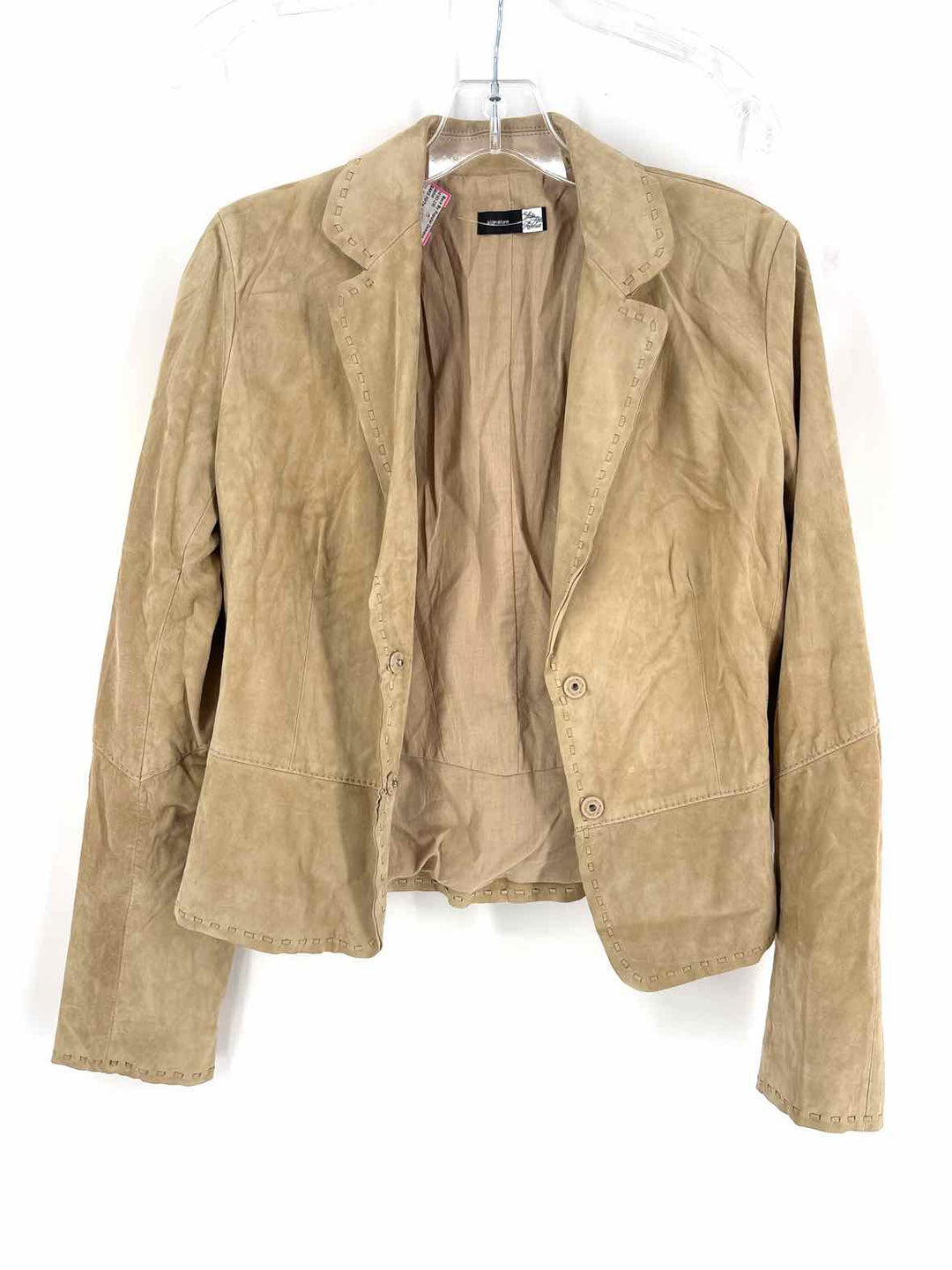 Size S SAKS FIFTH AVENUE Tan Suede Jacket