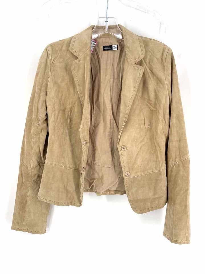Size S SAKS FIFTH AVENUE Tan Suede Jacket