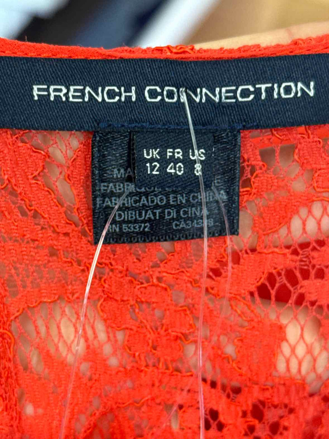 Size 8 FRENCH CONNECTION Orange Dress