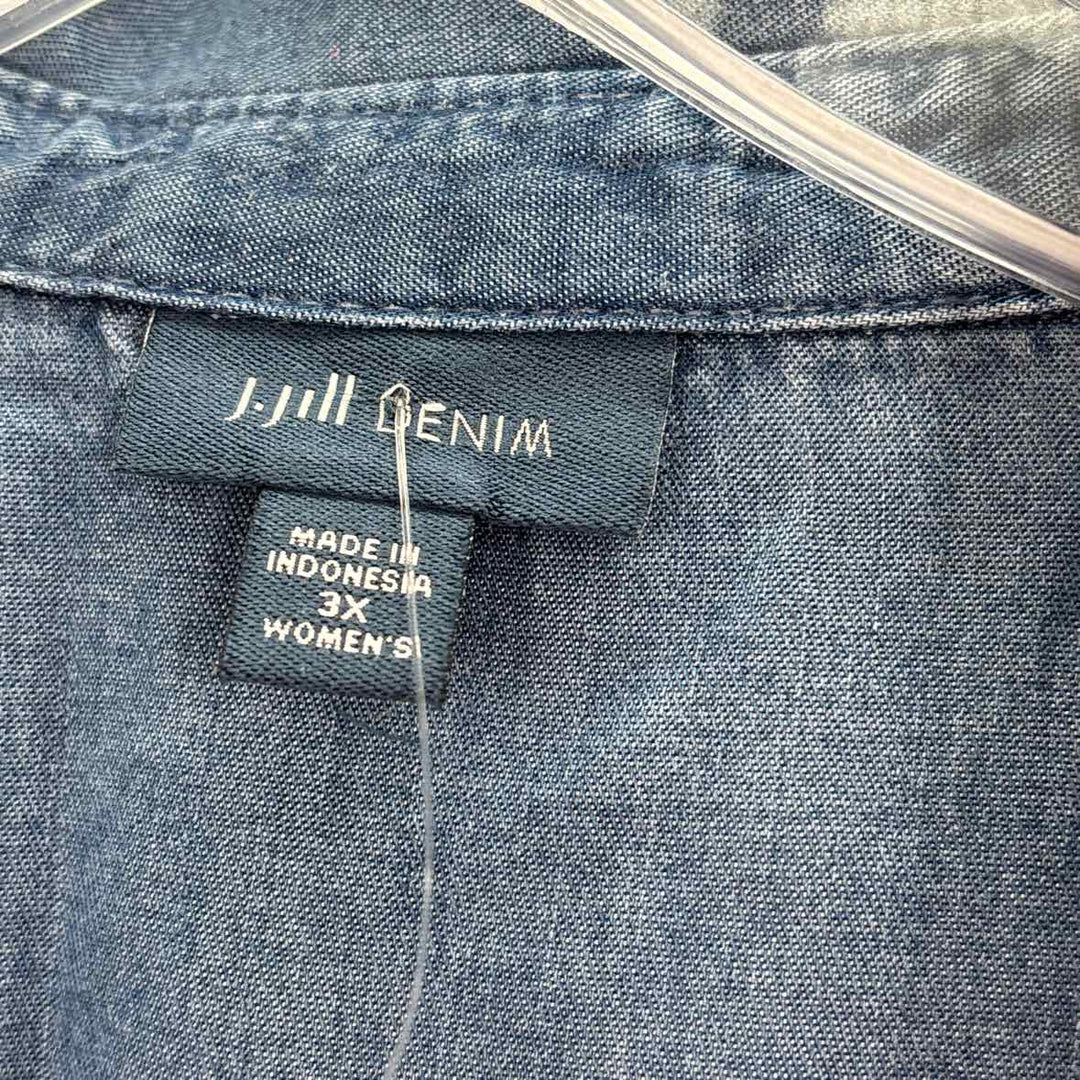 Size 3X J JILL Denim Shirt