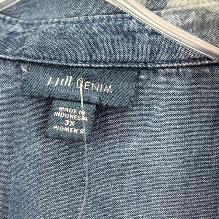 Size 3X J JILL Denim Shirt