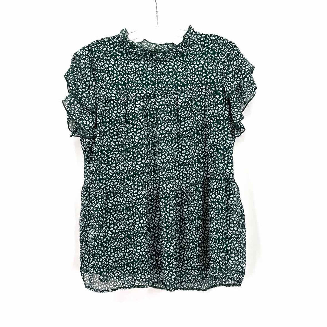Size M Green Print Shirt