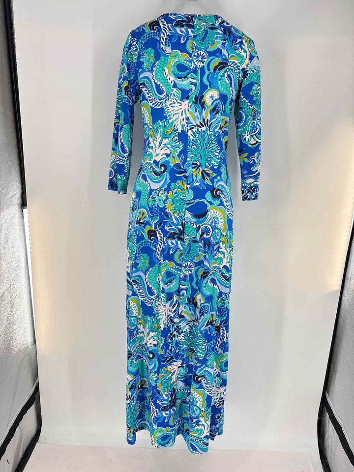 Size M Lilly Pulitzer Blue Print Dress