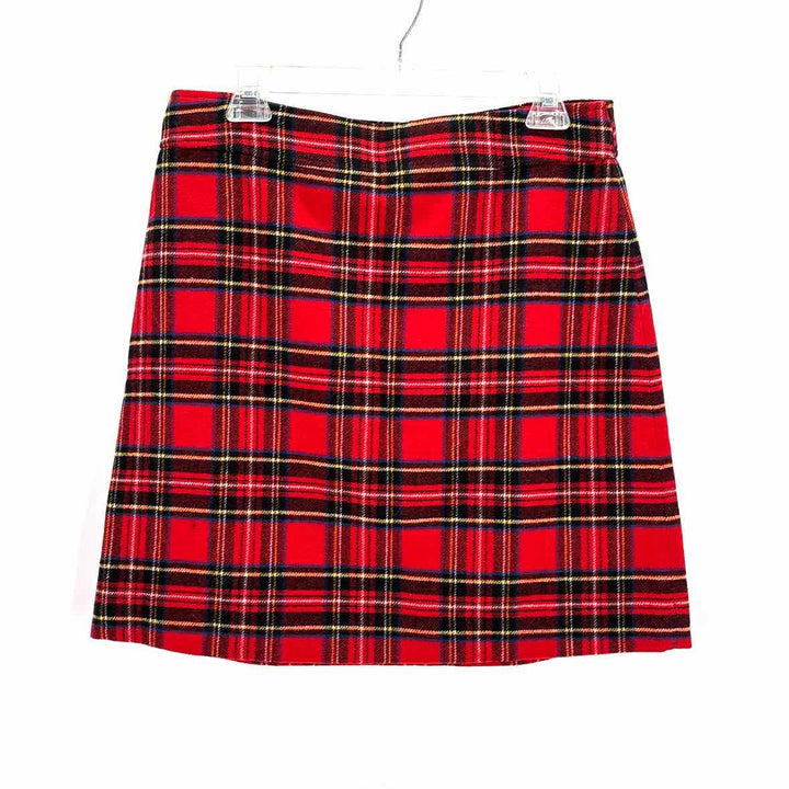 Size 10 J Crew Red Print Skirt