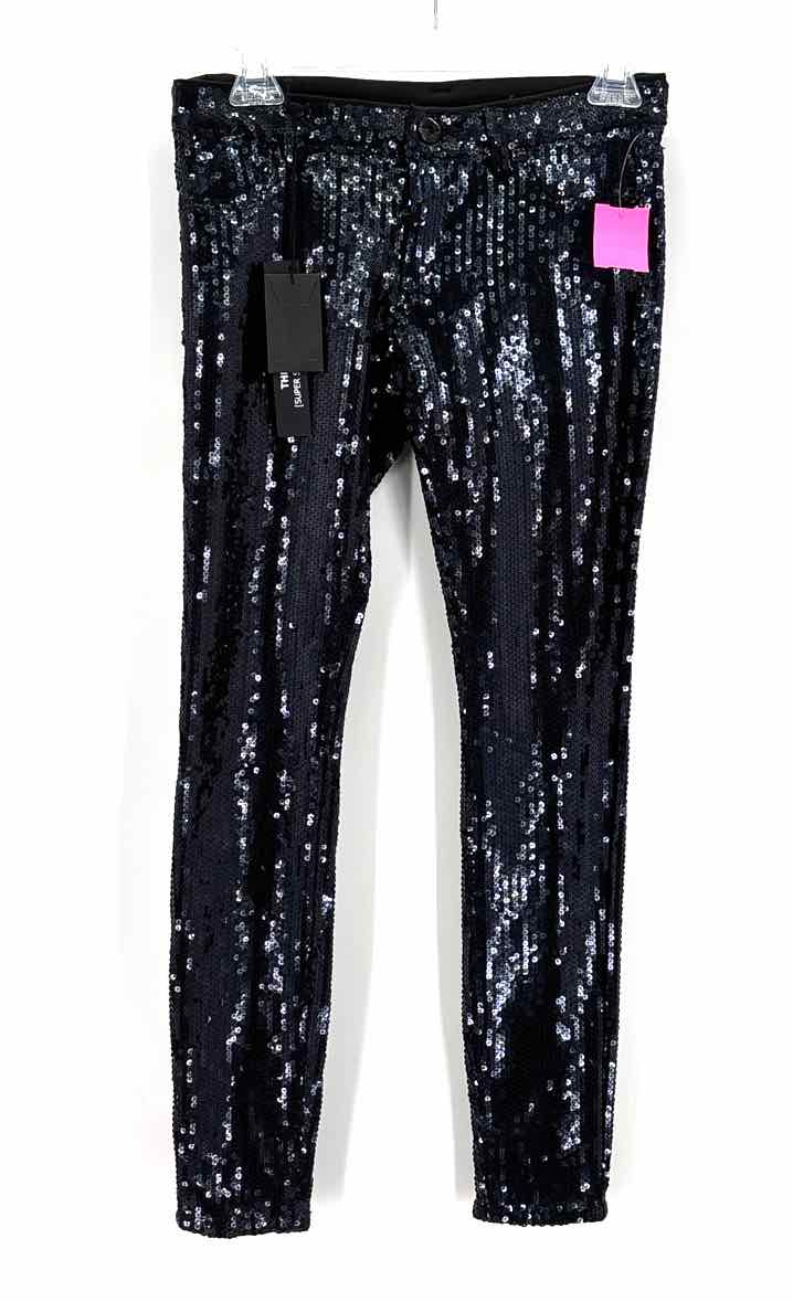 Size 25 BLANK NYC Black Sable Sequined Pants