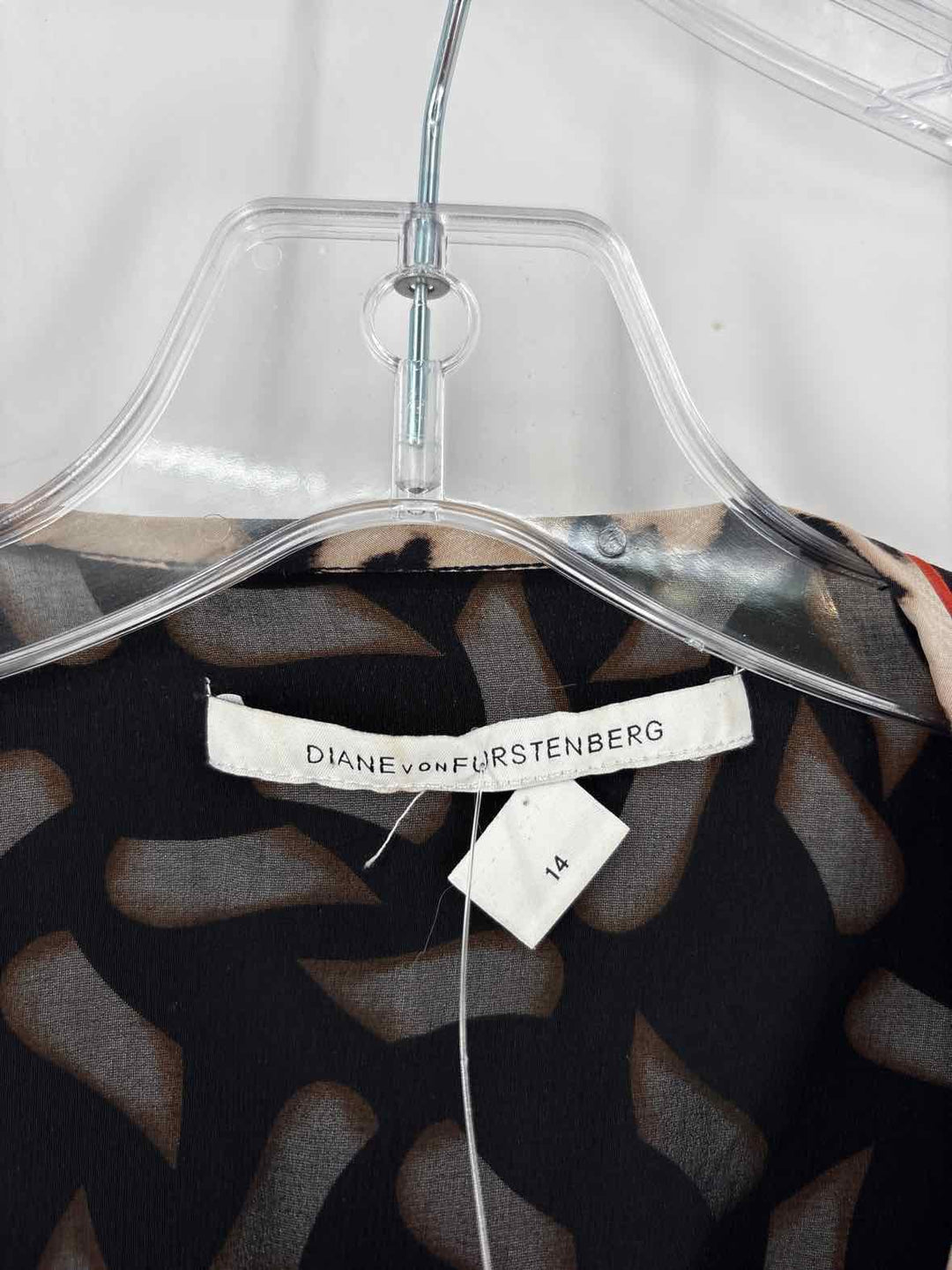 Size 14 DIANE VON FURSTENBERG Black Dress