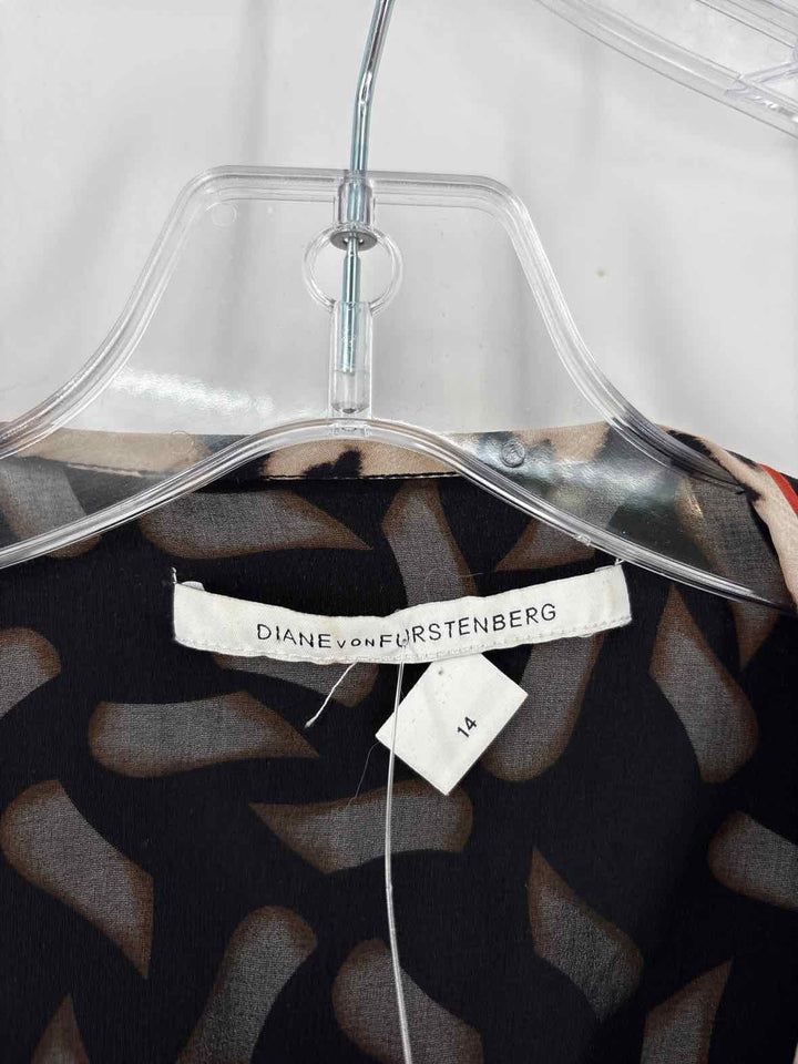 Size 14 DIANE VON FURSTENBERG Black Dress