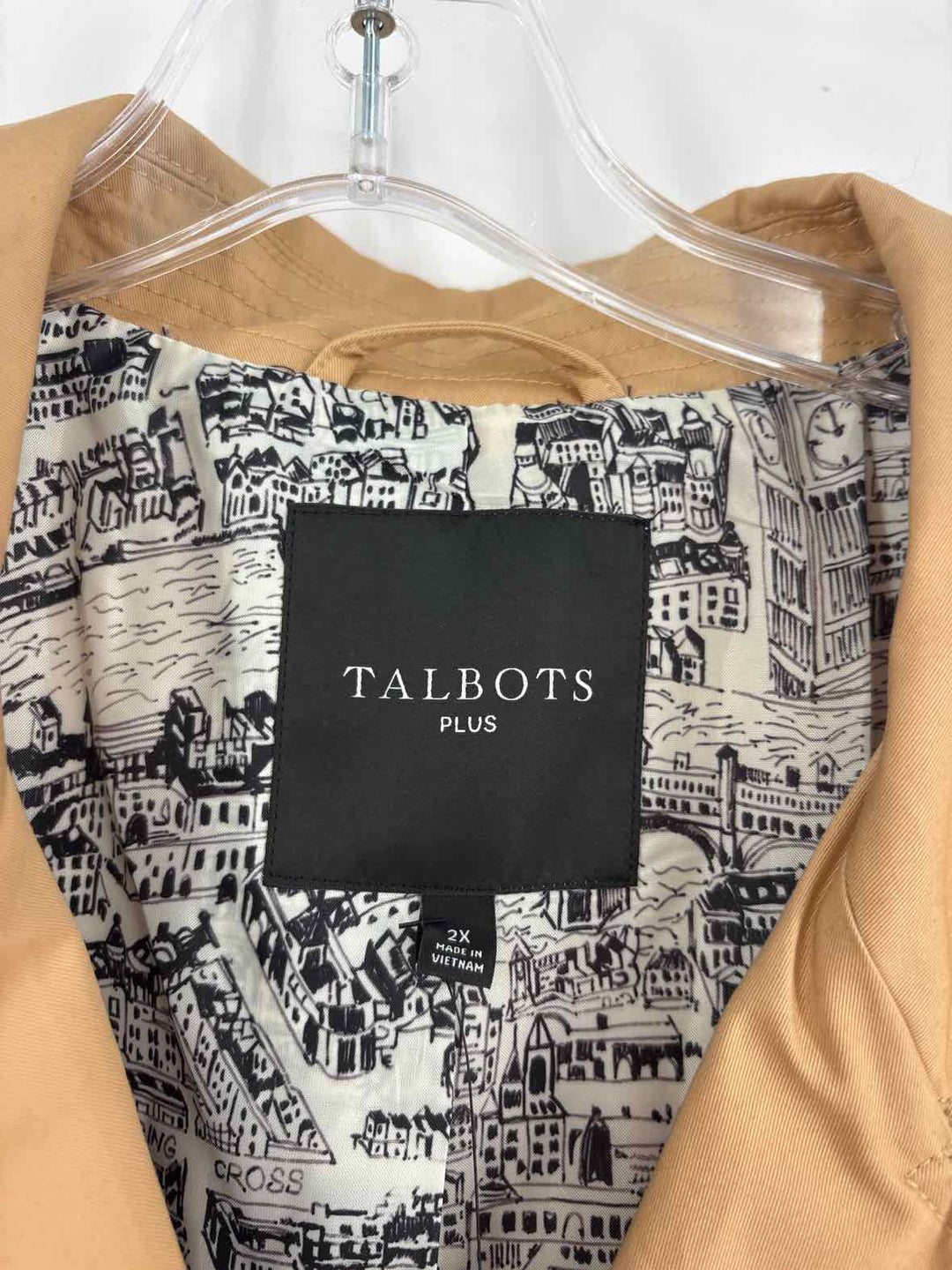 Size 2X Talbots Tan Jacket