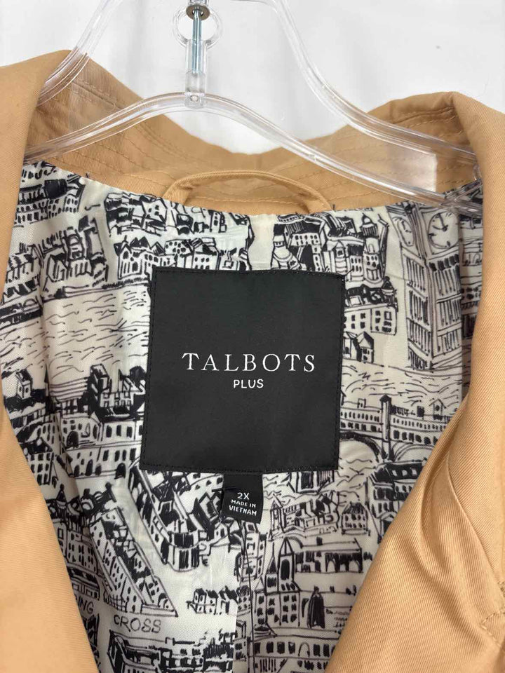 Size 2X Talbots Tan Jacket