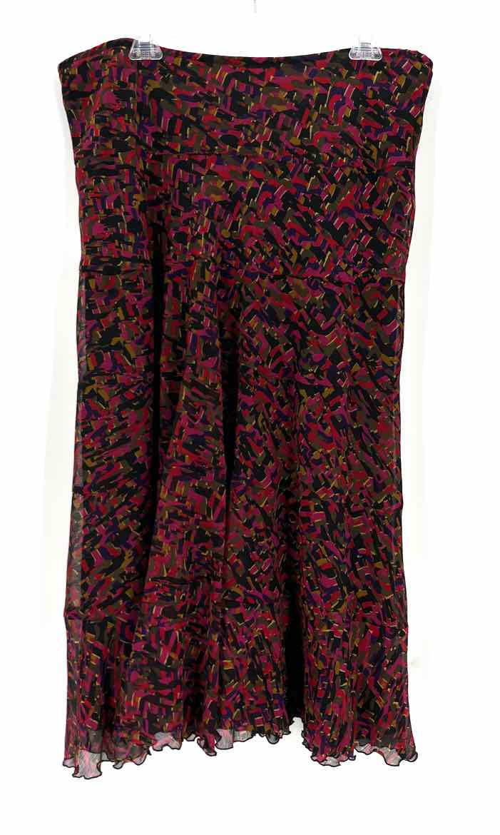Size 14 Ruby Rd Burgundy Skirt