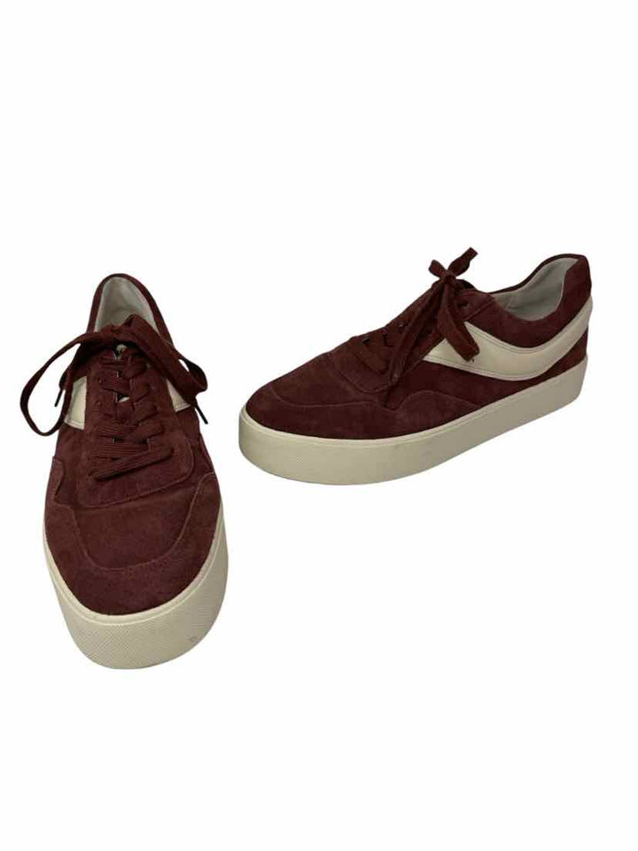 Shoe Size 11 VINCE Burgundy Suede Sneakers