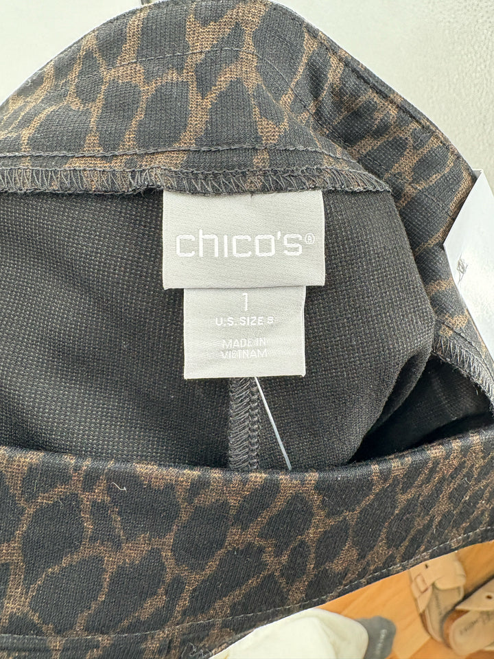 Size 8 Black Print Pants