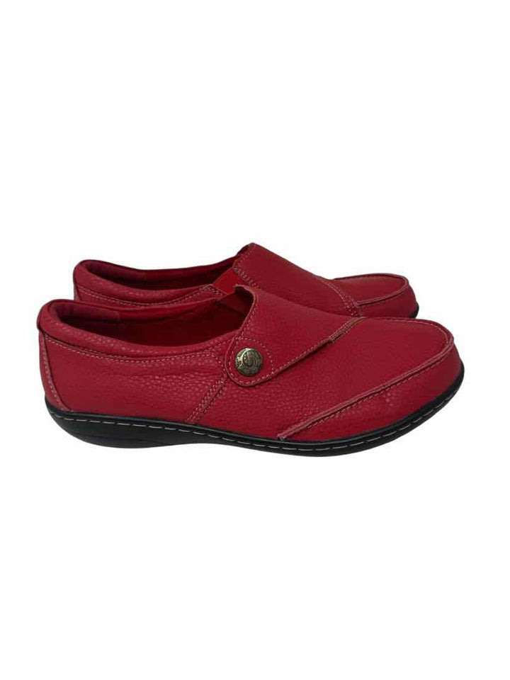 Shoe Size 9.5 Red Leather Loafers