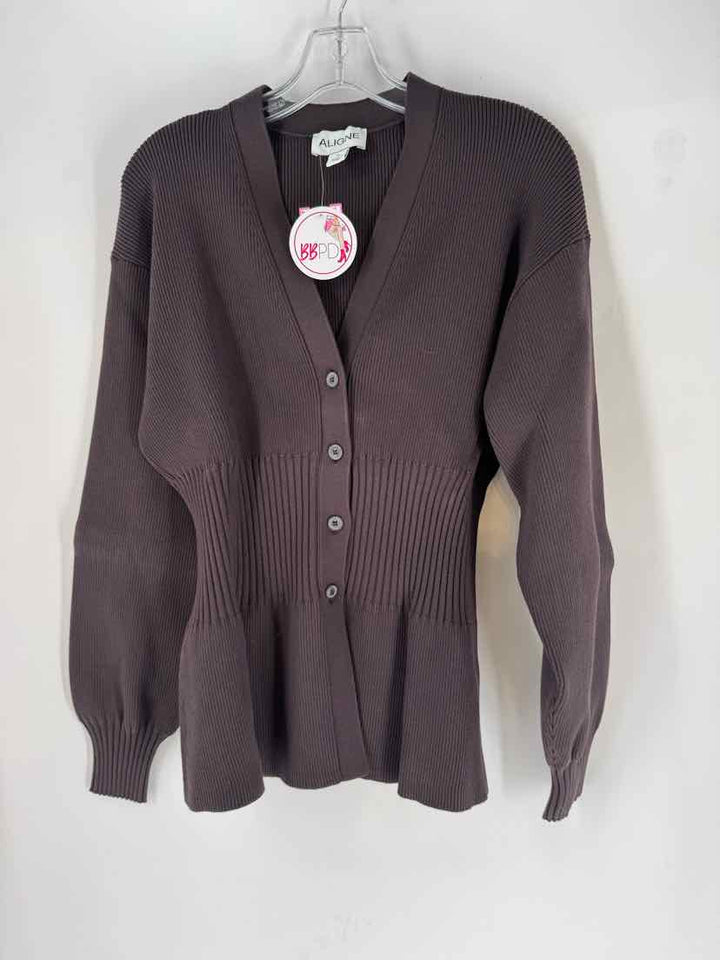 Size M Brown Knit Cardigan