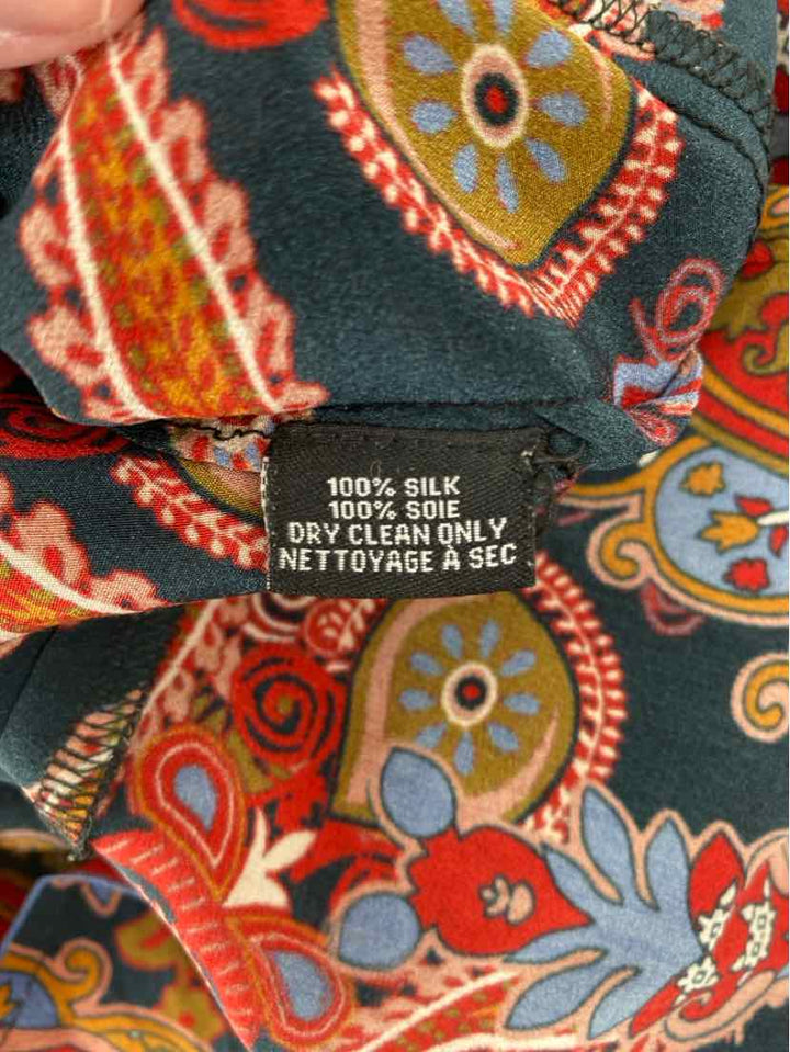 Size S TOLANI Multi-Color Silk Dress
