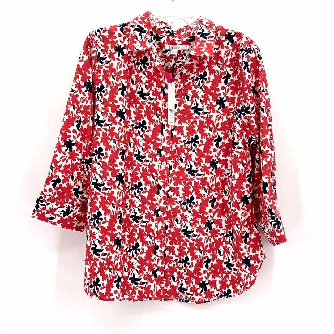 Size 2 Chico's Multi-Color Shirt