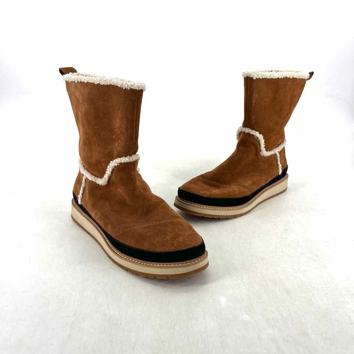 Shoe Size 9 Toms Brown Suede Boots
