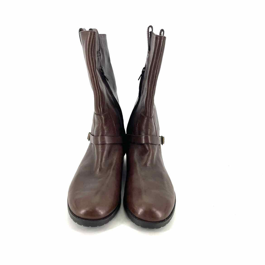 Shoe Size 10 RALPH LAUREN Brown Leather Boots