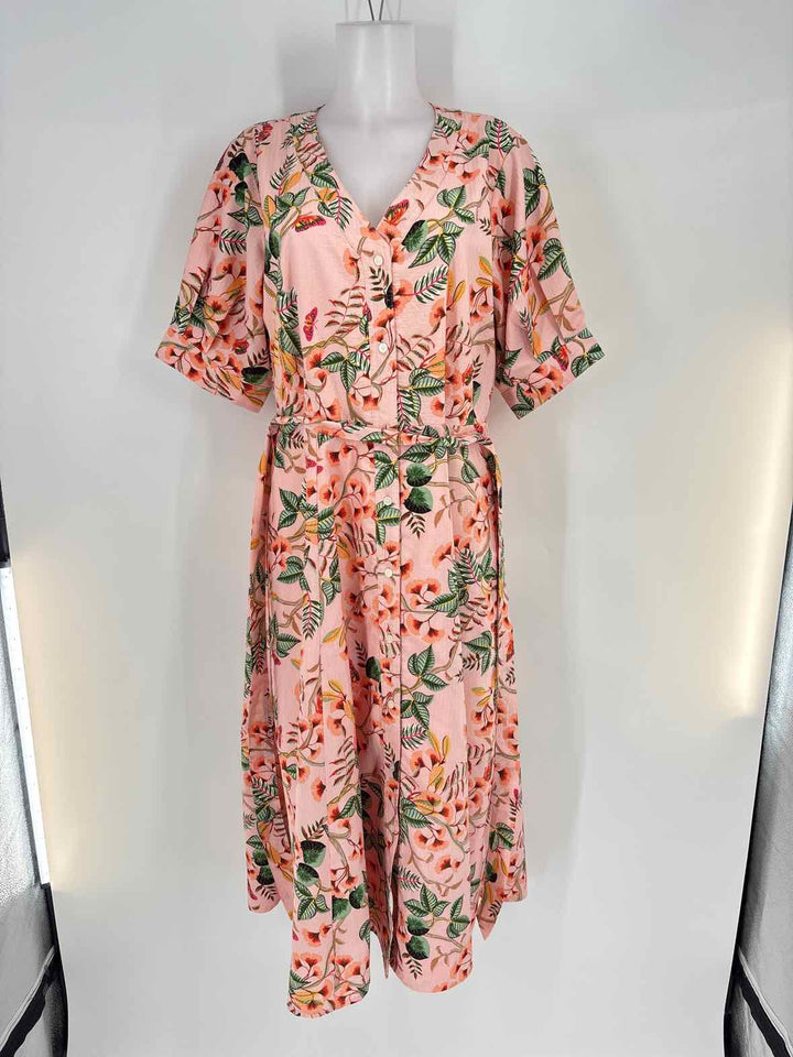 Size 12 LOFT PINK PRINT Dress