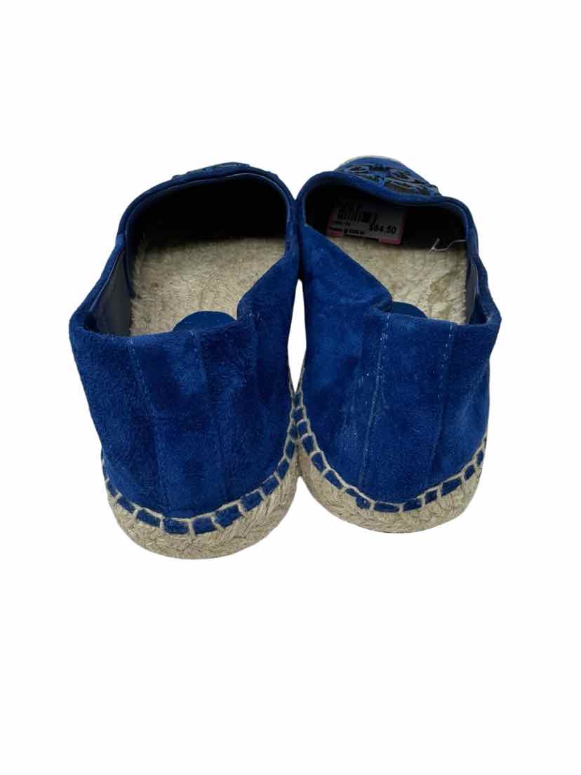 Shoe Size 6 Tory Burch Blue Suede Flats