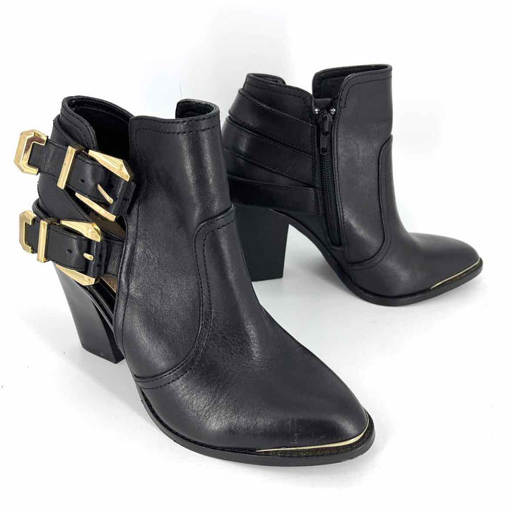 Shoe Size 6 Gianni Bini Black Leather Boots