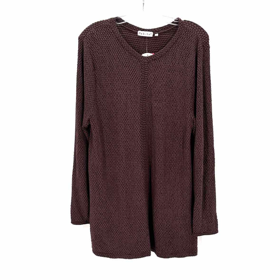 Size L Brown Knit Shirt