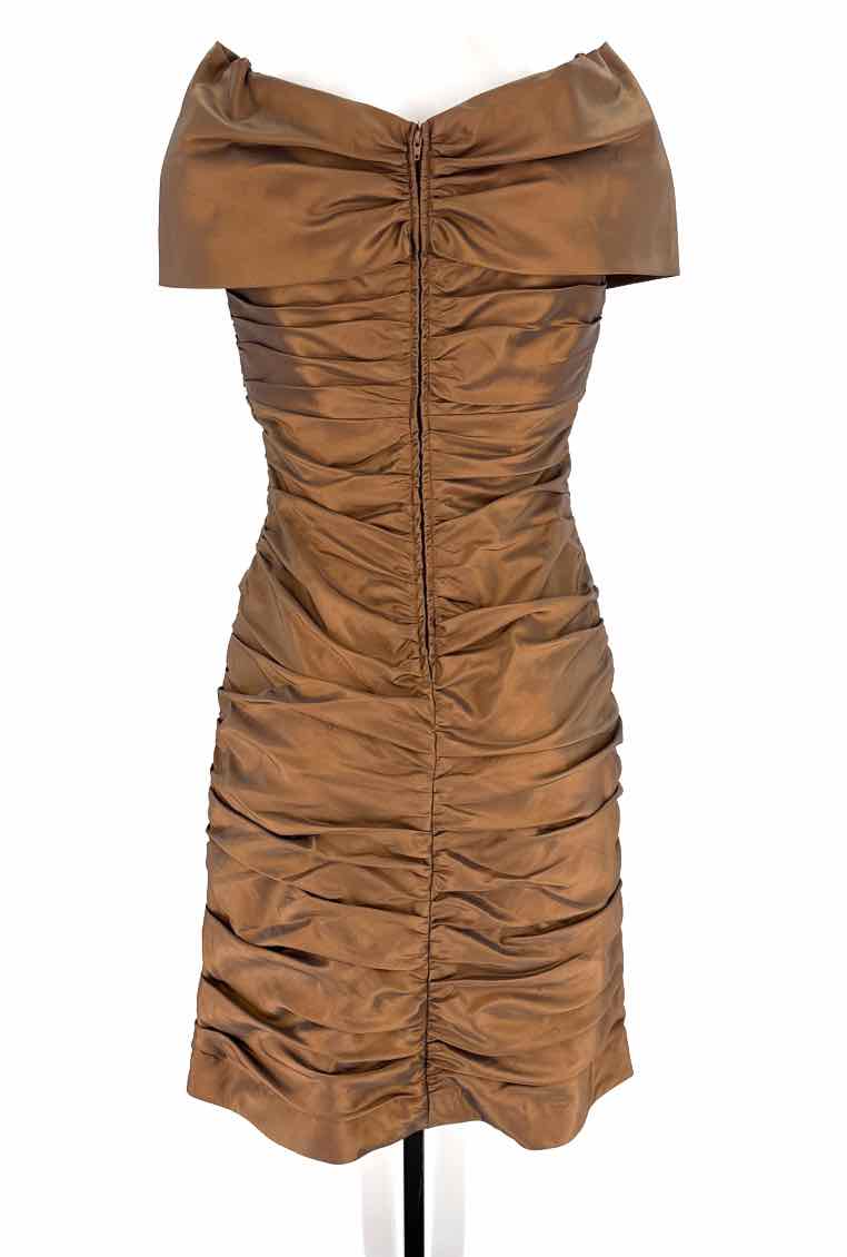 Size 8 Adrianna Papell Bronze Dress