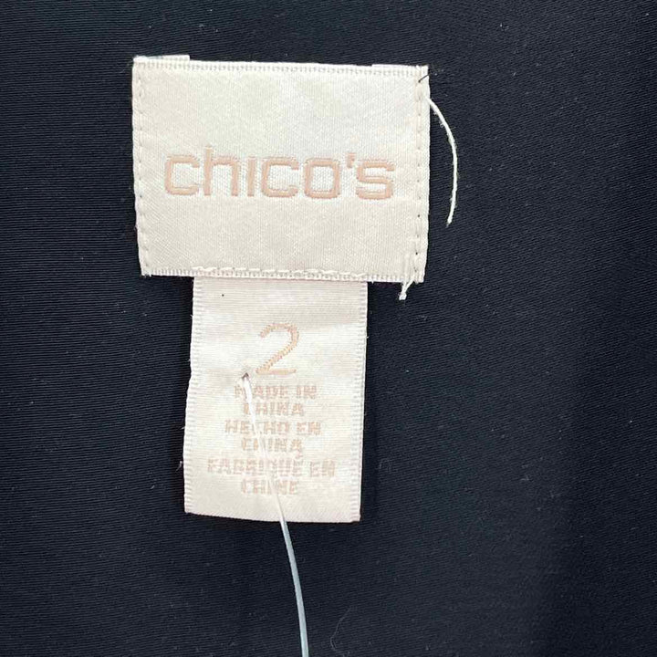 Size L Chico's Black Shirt