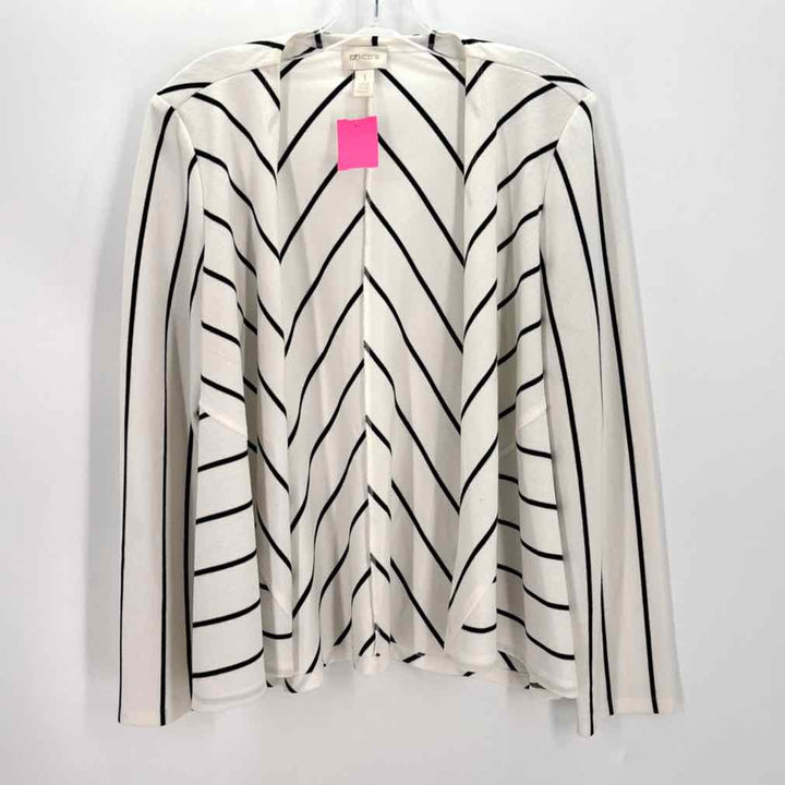 Size M Chico's White Knit Cotton Shirt