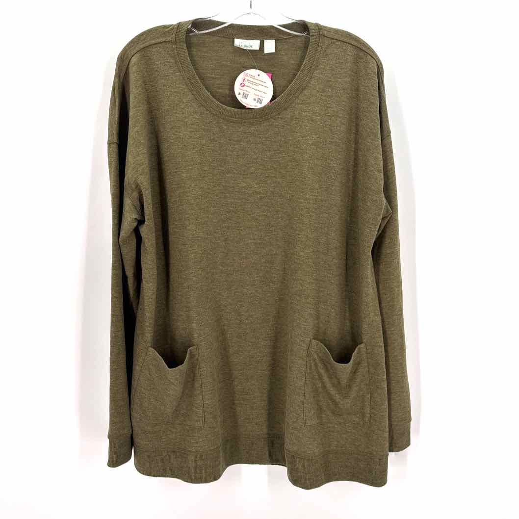 Size L LOGO Brown Knit Shirt