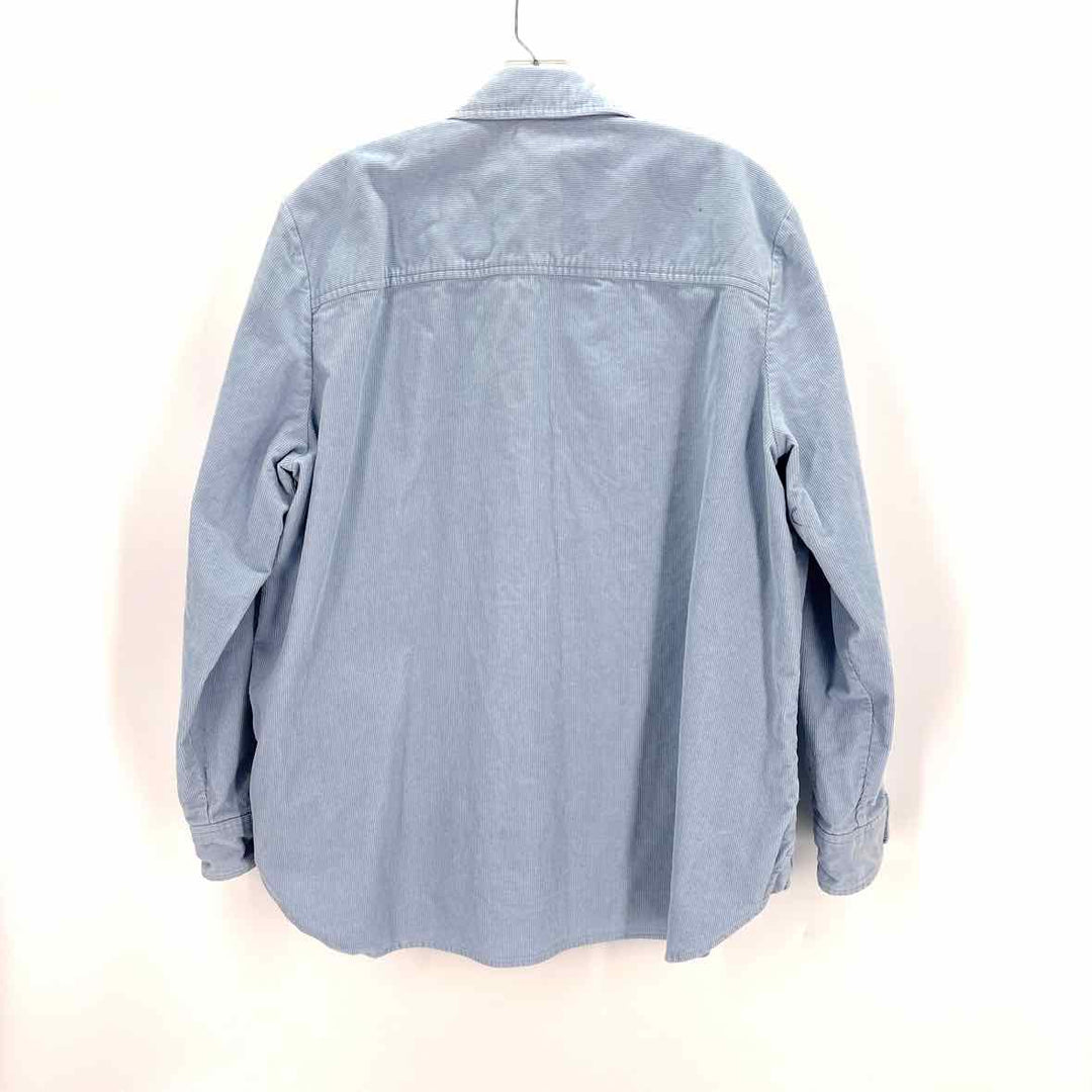 Size L J Crew Blue Corduroy Shirt