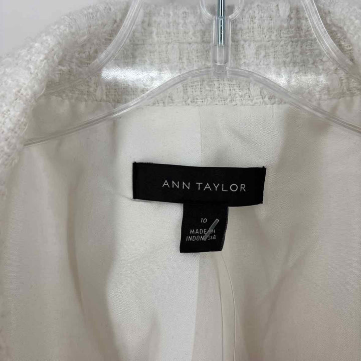 Size 10 Ann Taylor White Blazer